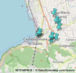 Mappa Via Roma, 80051 Castellammare di Stabia NA, Italia (1.39167)
