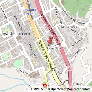 Mappa Via Onofrio di Giordano di Cava, 84013 Cava de' Tirreni SA, Italia, 84013 Cava de' Tirreni, Salerno (Campania)