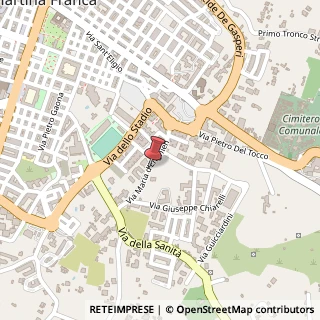 Mappa Via Maria D'Enghien, 8, 74015 Martina Franca, Taranto (Puglia)