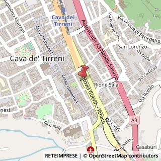 Mappa Corso Principe Amedeo, 219, 84013 Cava de' Tirreni, Salerno (Campania)