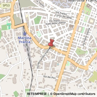 Mappa Via Alessandro Fighera, 85, 74015 Martina Franca, Taranto (Puglia)