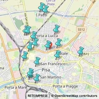 Mappa Via Marche, 56123 Pisa PI, Italia (1.09059)