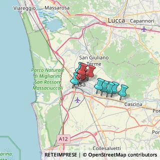 Mappa Via Marche, 56123 Pisa PI, Italia (3.63667)