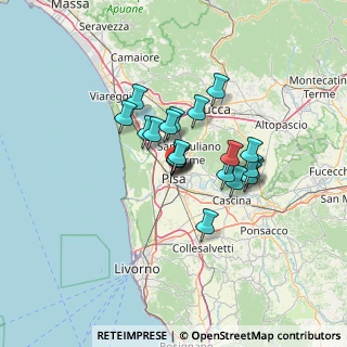 Mappa Via Marche, 56123 Pisa PI, Italia (9.6025)