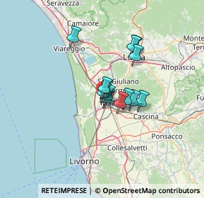 Mappa Viale delle Cascine, 56122 Pisa PI, Italia (8.25231)