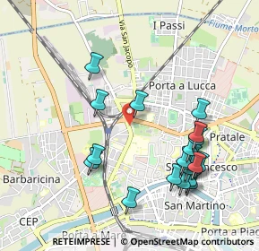 Mappa Via Vecchia di Barbaricina, 56122 Pisa PI, Italia (1.0805)