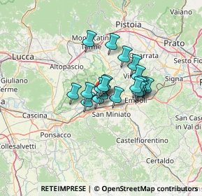 Mappa Via della Concia, 50054 Fucecchio FI, Italia (8.366)