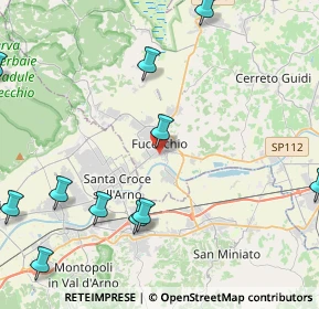 Mappa Via della Concia, 50054 Fucecchio FI, Italia (5.87636)