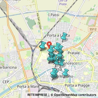 Mappa Via Contessa Matilde, 56123 Pisa PI, Italia (0.7555)