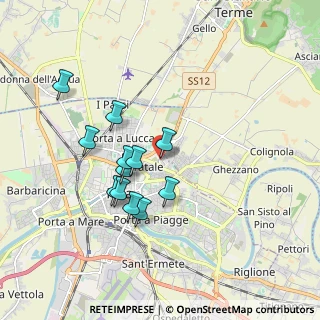 Mappa Via Ippolito Pindemonte, 56127 Pisa PI, Italia (1.615)