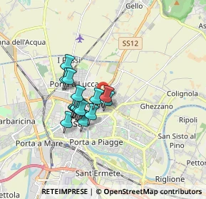 Mappa Via Ippolito Pindemonte, 56127 Pisa PI, Italia (1.27375)