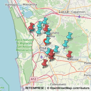 Mappa Via Ippolito Pindemonte, 56127 Pisa PI, Italia (6.3765)