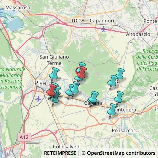 Mappa Via della Salita, 56011 Calci PI, Italia (6.36563)