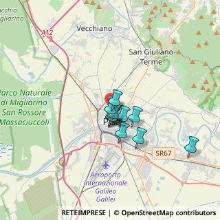 Mappa Via Santo Stefano, 56123 Pisa PI, Italia (2.20455)