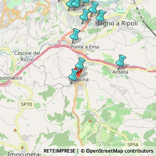 Mappa Via Costa al Rosso, 50012 Bagno a Ripoli FI, Italia (3.606)