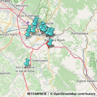 Mappa Via Costa al Rosso, 50012 Bagno a Ripoli FI, Italia (6.32625)