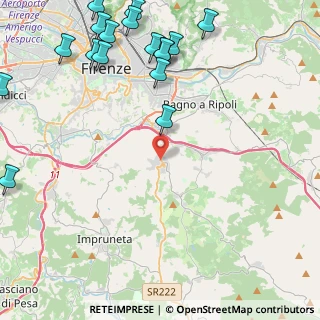 Mappa Via Costa al Rosso, 50012 Bagno a Ripoli FI, Italia (6.35588)