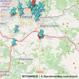 Mappa Via Costa al Rosso, 50012 Bagno a Ripoli FI, Italia (5.8585)