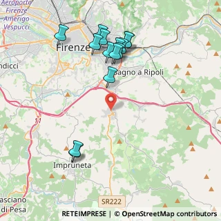 Mappa Via Costa al Rosso, 50012 Bagno a Ripoli FI, Italia (4.42714)