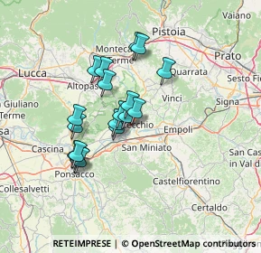 Mappa C.C. Coop, 50054 Fucecchio FI, Italia (11.12111)