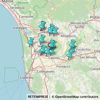 Mappa Via Pievano Enrico, 56011 Calci PI, Italia (9.5725)