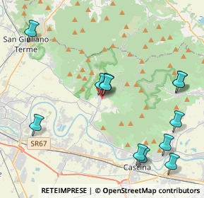 Mappa Via Pievano Enrico, 56011 Calci PI, Italia (4.89)