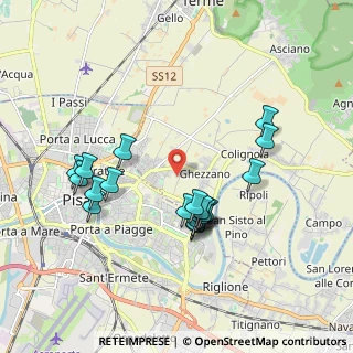 Mappa Via G. Cavalcanti, 56017 San Giuliano Terme PI, Italia (1.847)