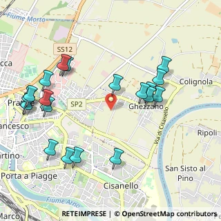 Mappa Via G. Cavalcanti, 56017 San Giuliano Terme PI, Italia (1.22)