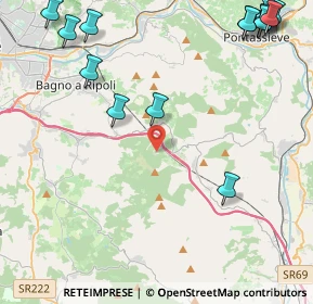 Mappa Via di Montisoni, 50012 Bagno a Ripoli FI, Italia (6.38643)