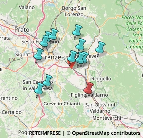 Mappa Via di Montisoni, 50012 Bagno a Ripoli FI, Italia (11.79769)