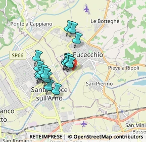 Mappa Via Prov. Fiorentina, 50054 Fucecchio FI, Italia (1.4465)