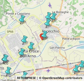 Mappa Via Prov. Fiorentina, 50054 Fucecchio FI, Italia (2.89786)