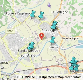 Mappa Via Prov. Fiorentina, 50054 Fucecchio FI, Italia (2.42417)