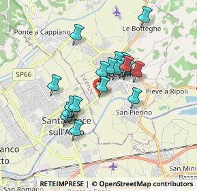 Mappa Via Prov. Fiorentina, 50054 Fucecchio FI, Italia (1.441)