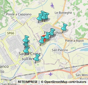 Mappa Via Prov. Fiorentina, 50054 Fucecchio FI, Italia (1.48231)