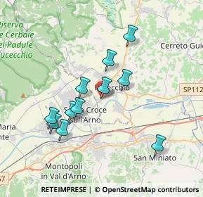 Mappa Via Prov. Fiorentina, 50054 Fucecchio FI, Italia (3.35273)