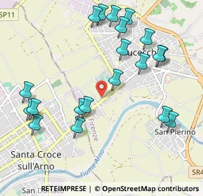 Mappa Via Prov. Fiorentina, 50054 Fucecchio FI, Italia (1.1775)