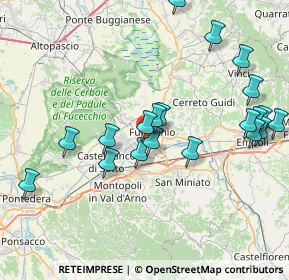 Mappa Via Prov. Fiorentina, 50054 Fucecchio FI, Italia (8.621)