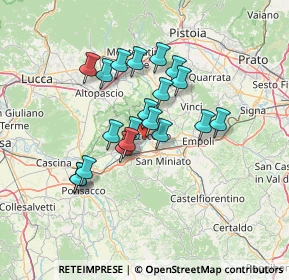 Mappa Via Prov. Fiorentina, 50054 Fucecchio FI, Italia (11.2385)