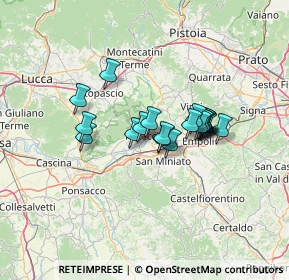 Mappa Via Prov. Fiorentina, 50054 Fucecchio FI, Italia (9.9475)