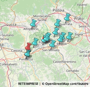 Mappa Via Prov. Fiorentina, 50054 Fucecchio FI, Italia (10.652)
