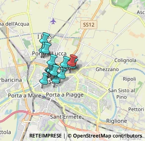 Mappa Via Carlo Goldoni, 56127 Pisa PI, Italia (1.27563)