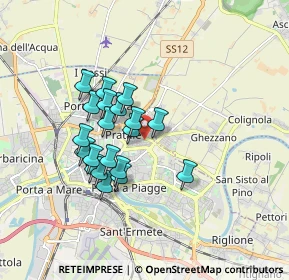 Mappa Via Carlo Goldoni, 56127 Pisa PI, Italia (1.4385)