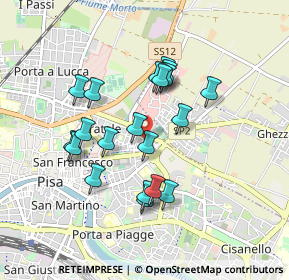 Mappa Via Carlo Goldoni, 56127 Pisa PI, Italia (0.8015)