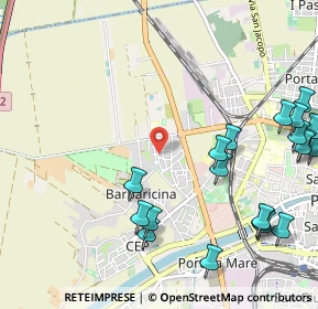 Mappa Via Giuseppe Massarenti, 56122 Pisa PI, Italia (1.438)