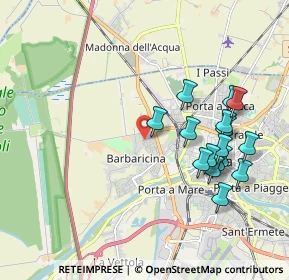 Mappa Via Giuseppe Massarenti, 56122 Pisa PI, Italia (2.03875)