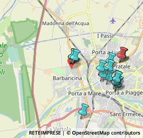 Mappa Via Giuseppe Massarenti, 56122 Pisa PI, Italia (1.94167)