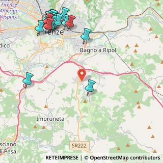 Mappa Via del Ponte Nuovo, 50012 Bagno a Ripoli FI, Italia (6.187)