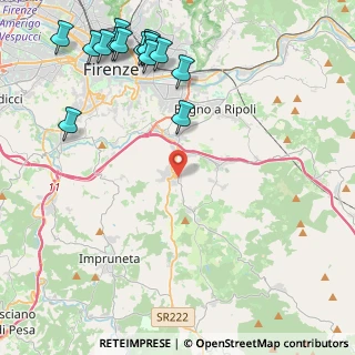 Mappa Via del Ponte Nuovo, 50012 Bagno a Ripoli FI, Italia (5.90933)
