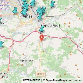 Mappa Via del Ponte Nuovo, 50012 Bagno a Ripoli FI, Italia (6.73941)